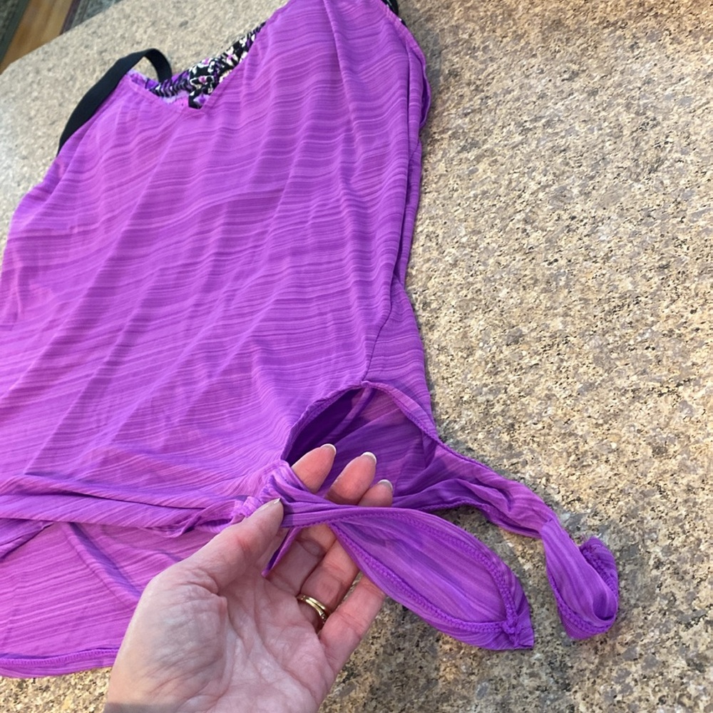 ZeroXPosur Swim Top L (12) Tankini Top - Picture 16 of 17